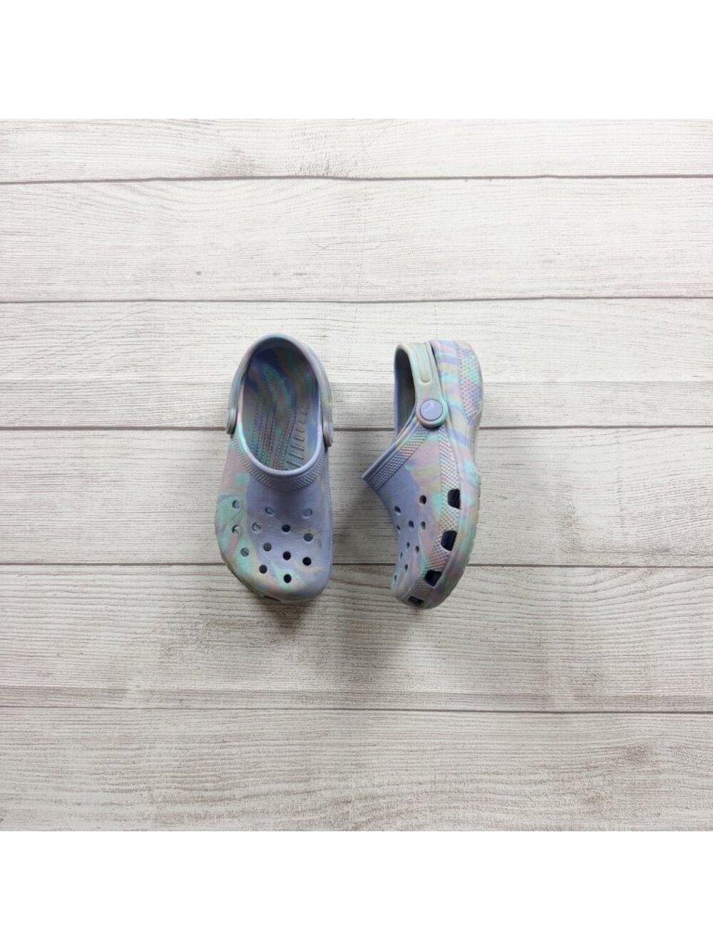 Crocs Tie Dye Classic Clog Shoes Kid Junior 1